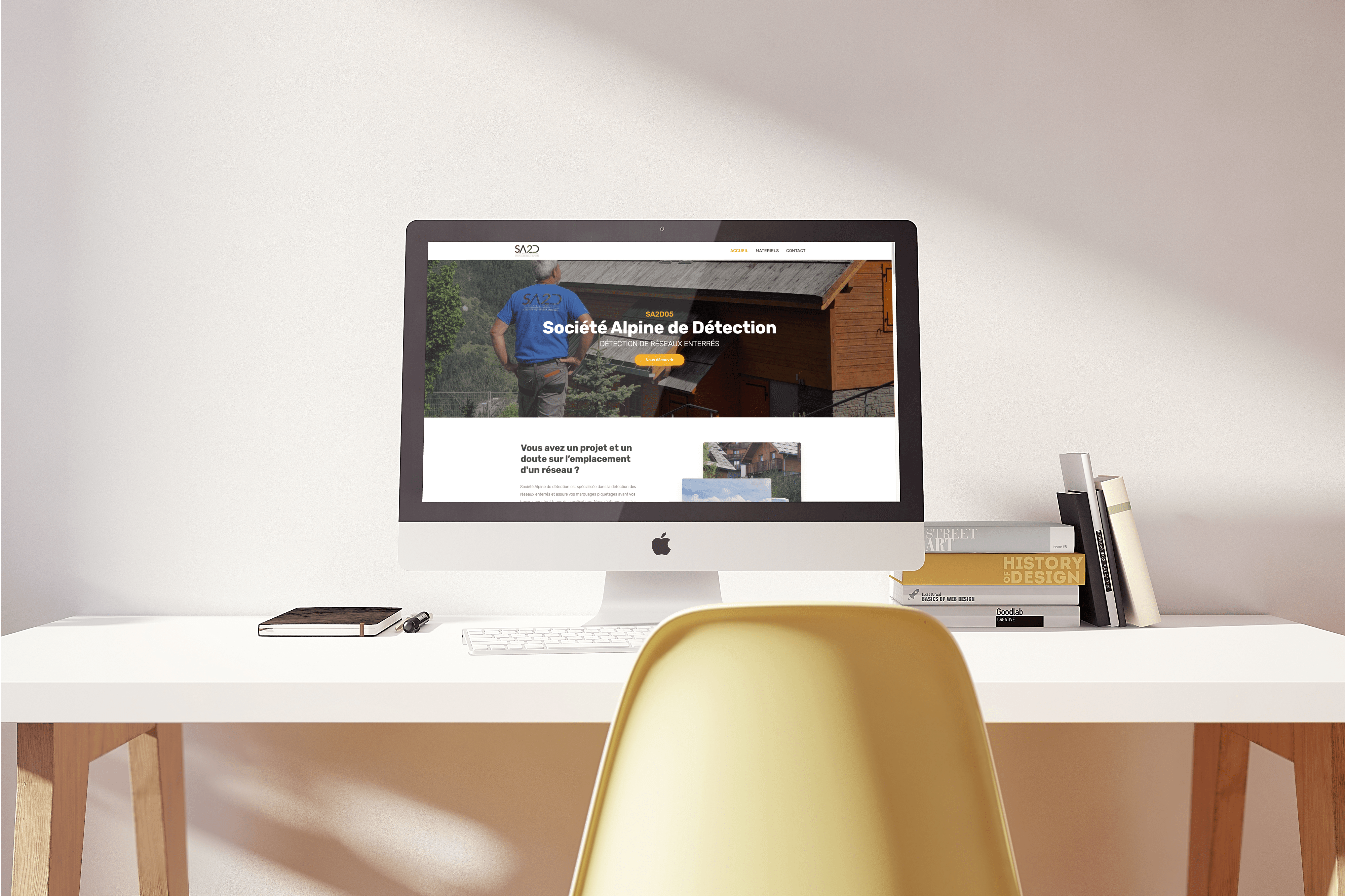 mockup du projet sa2d05.fr